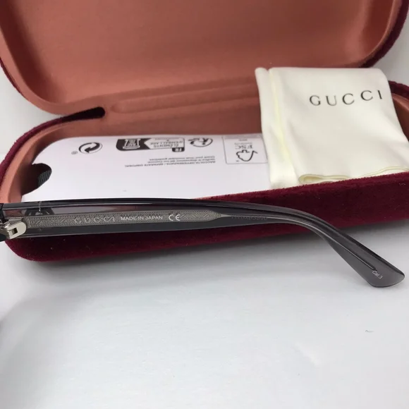 ? original  Gucci GG0080SK 002 Grey Gradient Round Sunglasses. New Authentic Gucci Black Women main image 2
